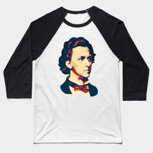 Chopin Pop Art Baseball T-Shirt